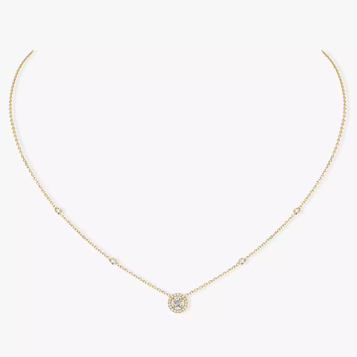 [Lume Jewels]Diamond Necklace 0,20ct Brilliant Shape Joy