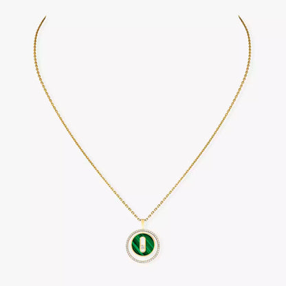 [Lume Jewels]Lucky Move Diamond Necklace in Rose Gold and White Mother-of-Pearl
