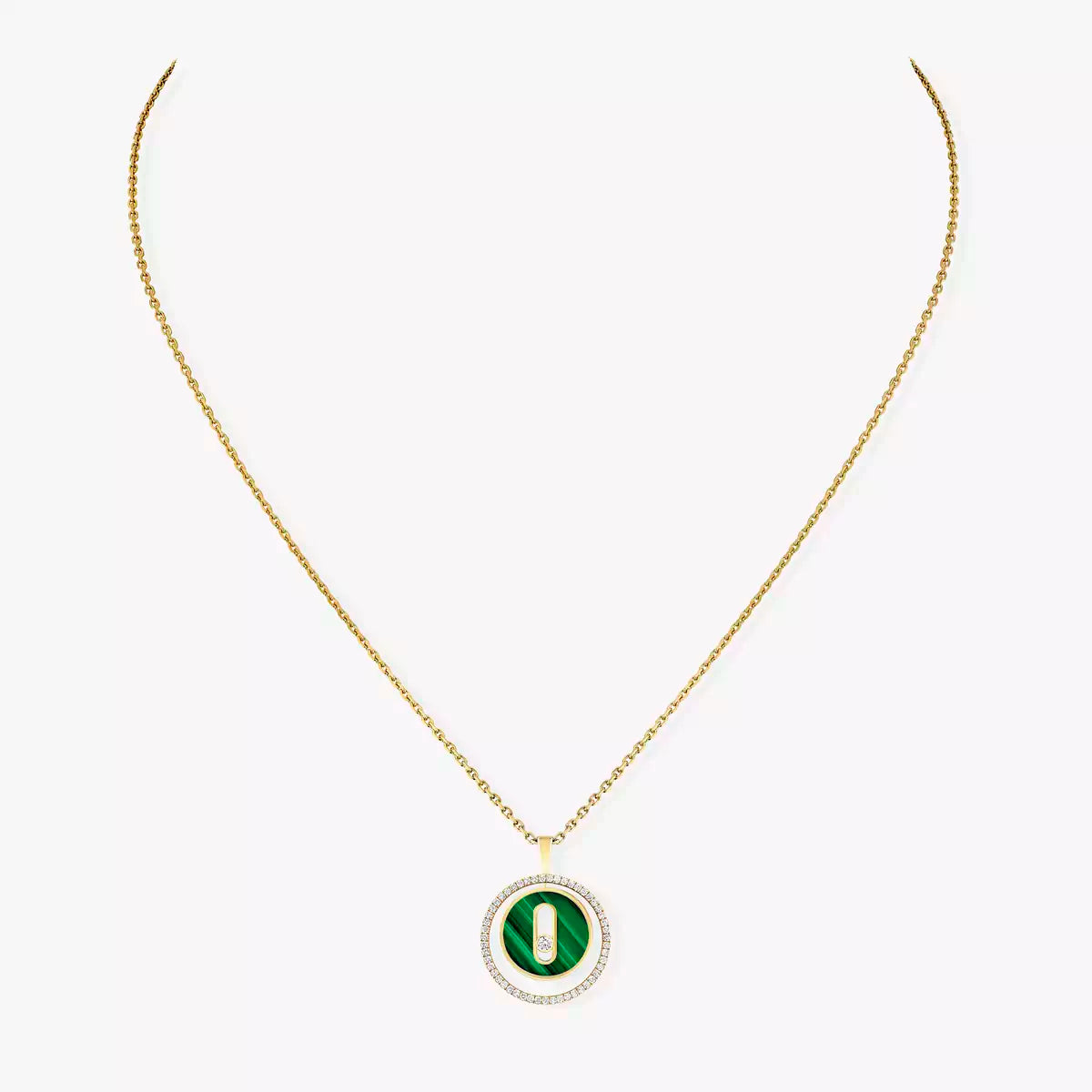 [Lume Jewels]Lucky Move Diamond Necklace in Rose Gold and White Mother-of-Pearl