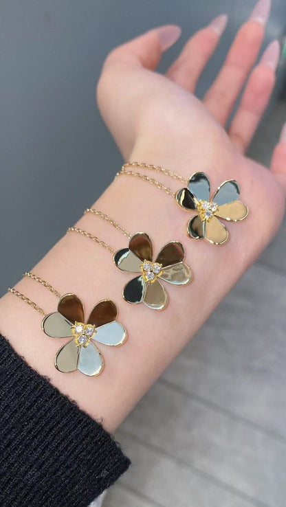 [Lume Jewels]FRIVOLE GOLD FLOWER NECKLACE2
