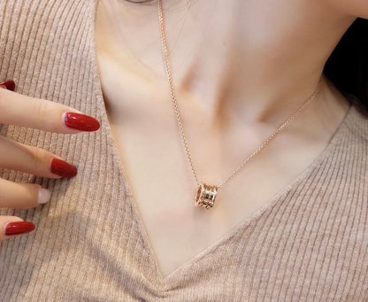 [Lume Jewels]ZERO 1 PINK GOLD NECKLACE