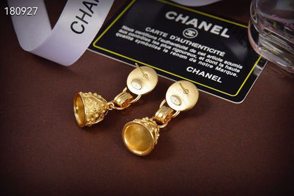 [Lume Jewels]Golden Chanel stud earrings