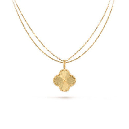 ¡®Lume Jewels¡¯CLOVER 25MM PEDANT NECKLACE GOLD