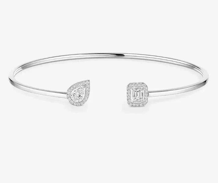 [Lume Jewels]M Delicate Double-Diamond Bracelet