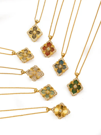 [Lume Jewels] B.C.L BIG SIZE ENAMEL NECKLACE£¨Various