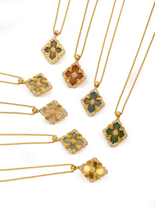 [Lume Jewels] B.C.L BIG SIZE ENAMEL NECKLACE£¨Various