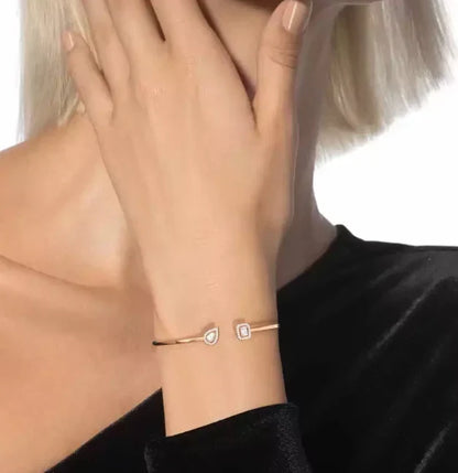 [Lume Jewels]M Delicate Double-Diamond Bracelet