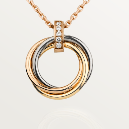 ¡®Lume Jewels¡¯TRINITY NECKLACE GOLD  DIAMONDS