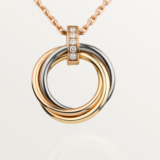 ¡®Lume Jewels¡¯TRINITY NECKLACE GOLD  DIAMONDS