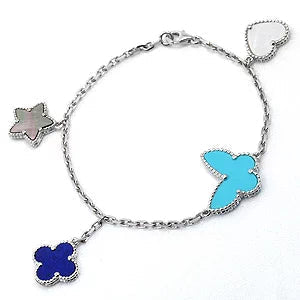 ¡®Lume Jewels¡¯LUCKY SPRING SILVER BRACELET 4 MOTIF