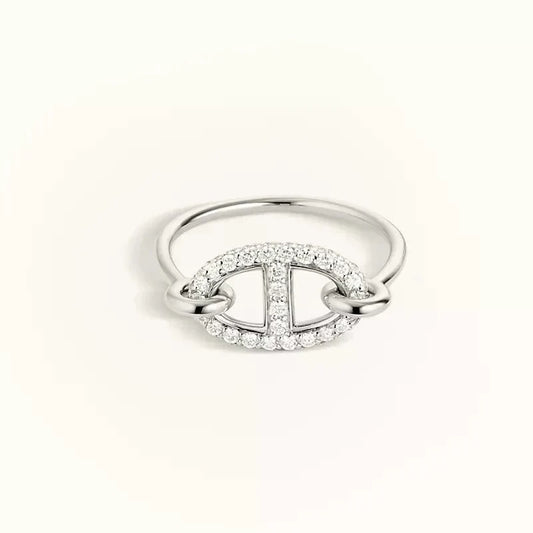 ¡®Lume Jewels¡¯RONDE SMALL SILVER DIAMOND RING