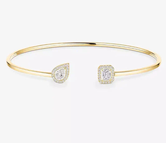 [Lume Jewels]M Delicate Double-Diamond Bracelet
