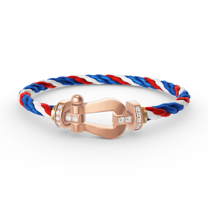 ¡®Lume Jewels¡¯FORCE LARGE HORSESHOE HALF DIAMOND BRACELET ROSE GOLD