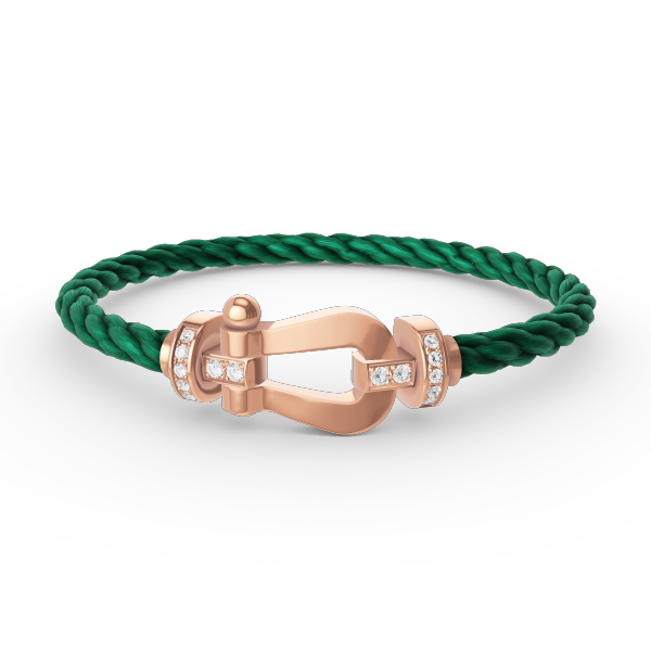 ¡®Lume Jewels¡¯FORCE LARGE HORSESHOE HALF DIAMOND BRACELET ROSE GOLD