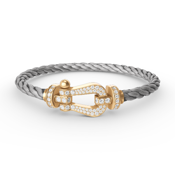 ¡®Lume Jewels¡¯FORCE LARGE HORSESHOE FULL DIAMOND BRACELET GOLD