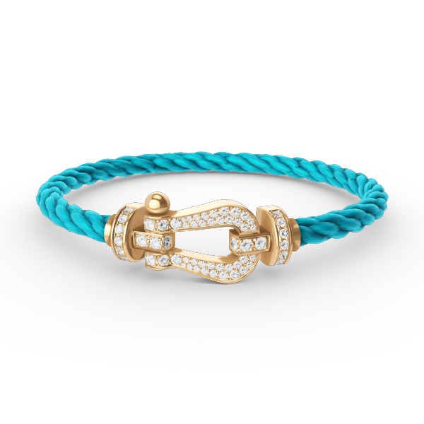 ¡®Lume Jewels¡¯FORCE LARGE HORSESHOE FULL DIAMOND BRACELET GOLD