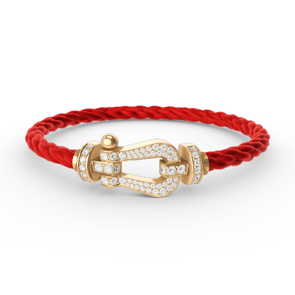 ¡®Lume Jewels¡¯FORCE LARGE HORSESHOE FULL DIAMOND BRACELET GOLD