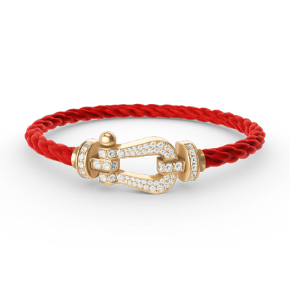 ¡®Lume Jewels¡¯FORCE LARGE HORSESHOE FULL DIAMOND BRACELET GOLD