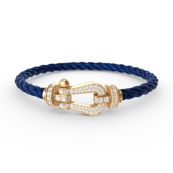 ¡®Lume Jewels¡¯FORCE LARGE HORSESHOE FULL DIAMOND BRACELET GOLD