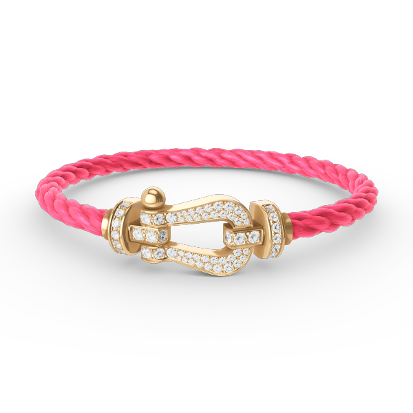 ¡®Lume Jewels¡¯FORCE LARGE HORSESHOE FULL DIAMOND BRACELET GOLD