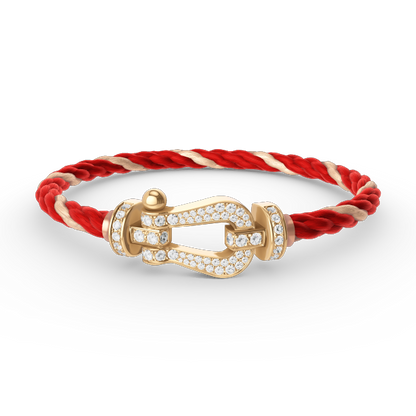 ¡®Lume Jewels¡¯FORCE LARGE HORSESHOE FULL DIAMOND BRACELET GOLD