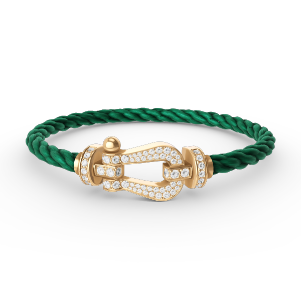 ¡®Lume Jewels¡¯FORCE LARGE HORSESHOE FULL DIAMOND BRACELET GOLD