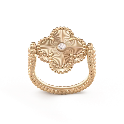 ¡®Lume Jewels¡¯CLOVER RIVERSIBLE ROSE GOLD RING