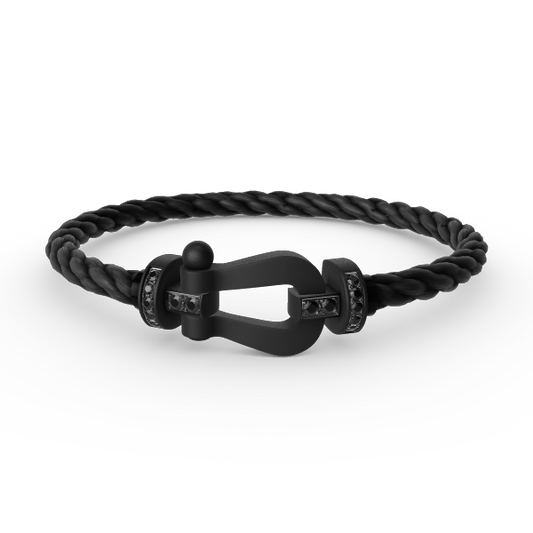 ¡®Lume Jewels¡¯FORCE LARGE SERIES HORSESHOE BLACK SAMURAI BRACELET