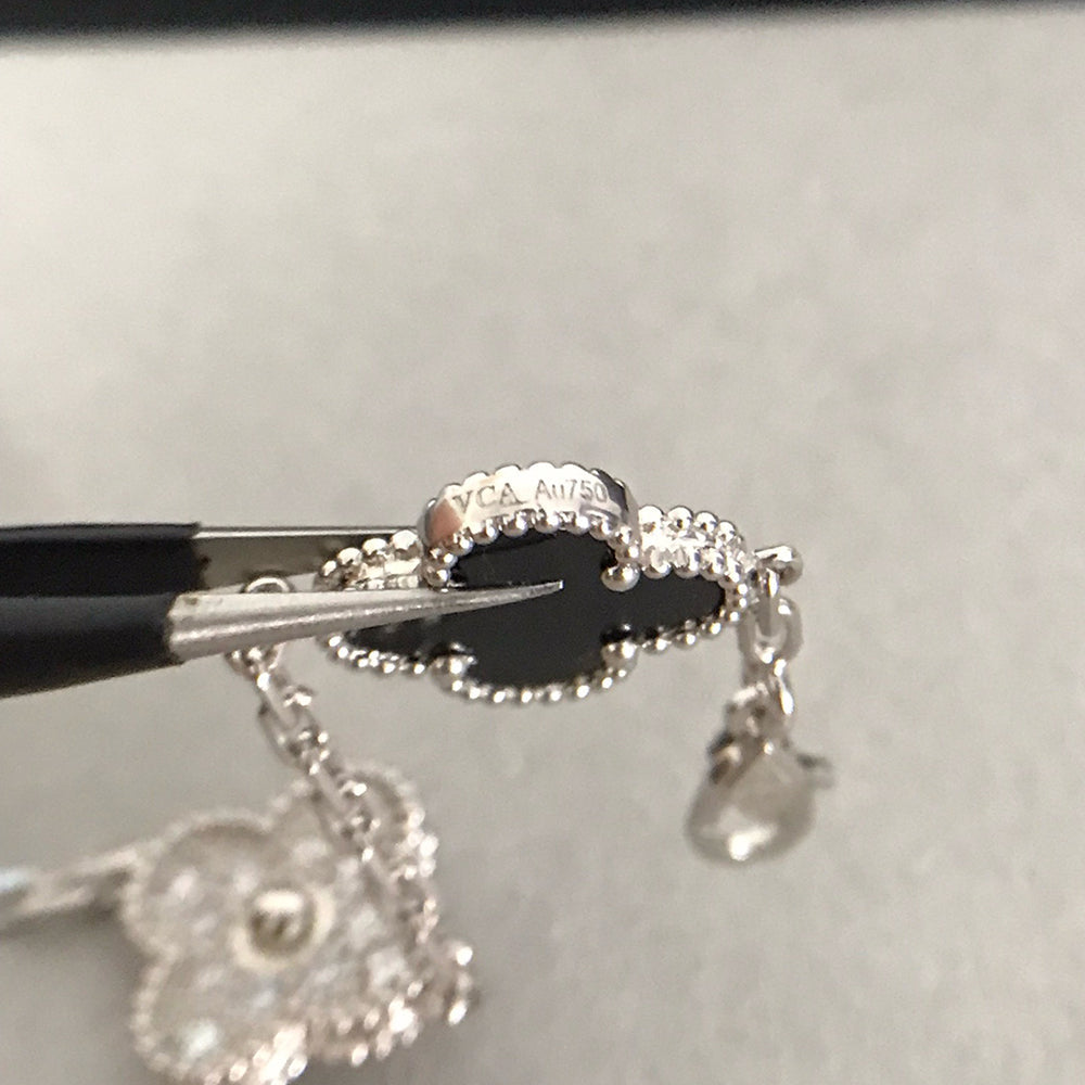 [Lume Jewels]New CLOVER 5 MOTIF ONYXS BRACELET COLLECTION