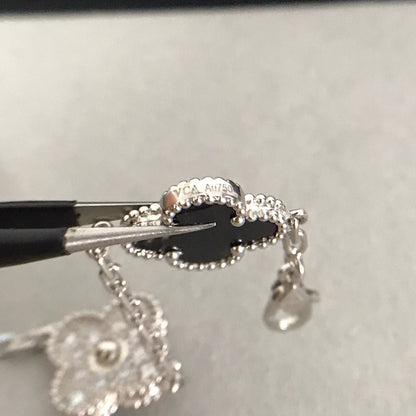 [Lume Jewels]New CLOVER 5 MOTIF ONYXS BRACELET COLLECTION