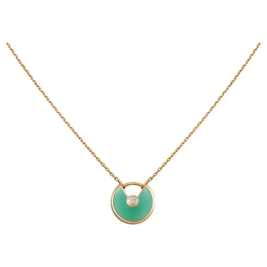 ¡®Lume Jewels¡¯AMULETTE GOLD MALACHITE NECKLACE