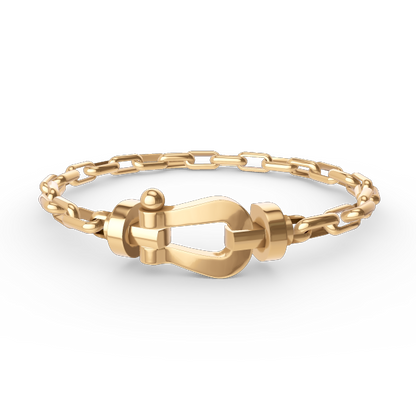 ¡®Lume Jewels¡¯FORCE LARGE HORSESHOE CLASP  METAL BRACELET