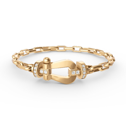 ¡®Lume Jewels¡¯FORCE LARGE HORSESHOE CLASP  METAL BRACELET