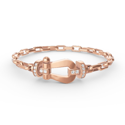 ¡®Lume Jewels¡¯FORCE LARGE HORSESHOE CLASP  METAL BRACELET