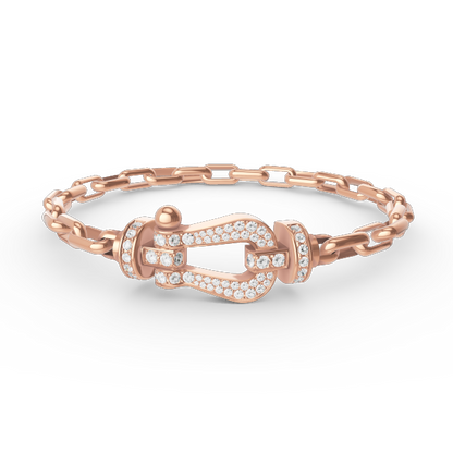¡®Lume Jewels¡¯FORCE LARGE HORSESHOE CLASP  METAL BRACELET