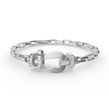 ¡®Lume Jewels¡¯FORCE LARGE HORSESHOE CLASP  METAL BRACELET
