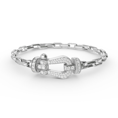 ¡®Lume Jewels¡¯FORCE LARGE HORSESHOE CLASP  METAL BRACELET