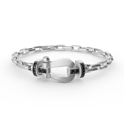 ¡®Lume Jewels¡¯FORCE LARGE HORSESHOE CLASP  METAL BRACELET