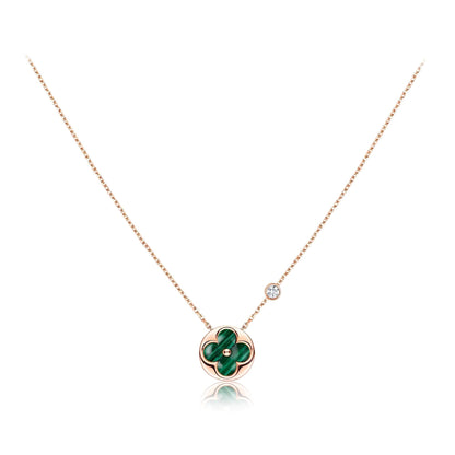 ¡®Lume Jewels¡¯SUN PEDANT PINK GOLD 1 DIAMOND NECKLACE