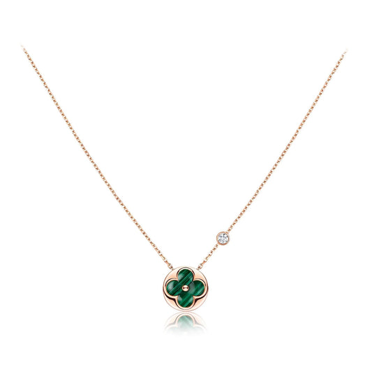 ¡®Lume Jewels¡¯SUN PEDANT PINK GOLD 1 DIAMOND NECKLACE