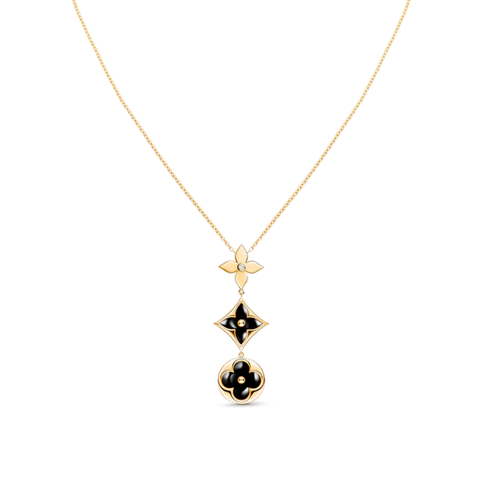 ¡®Lume Jewels¡¯STAR AND SUN ONYX PINK GOLD NECKLACE