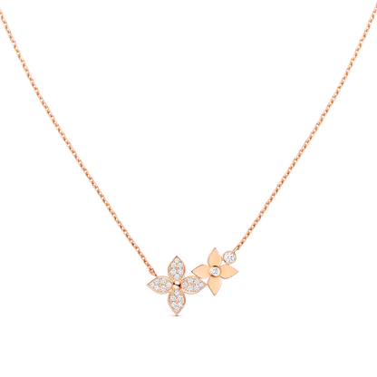 ¡®Lume Jewels¡¯STAR BLOSSOM NECKLACE PINK GOLD DIAMONDS
