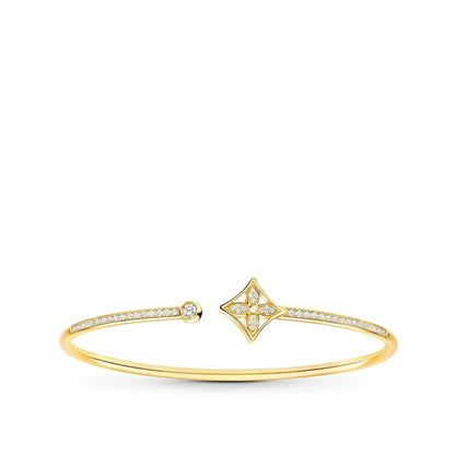 ¡®Lume Jewels¡¯IDYLLE GOLD OPEN BRACELET DIAMOND PAVED