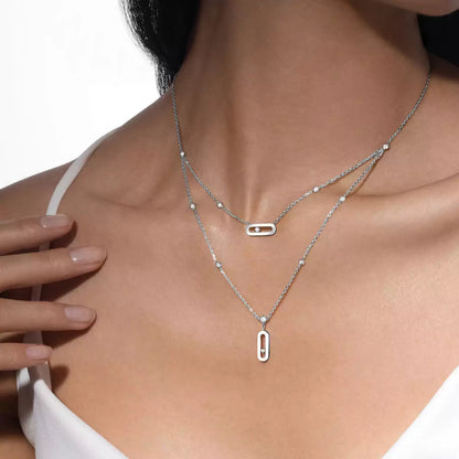 [Lume Jewels] Move Uno Diamond Necklace