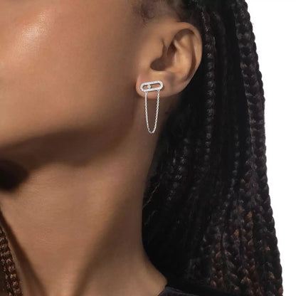 [Lume Jewels]Move Uno Diamond Earrings