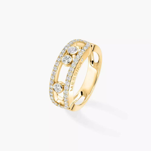 [Lume Jewels] Move Gold Diamond Pave_ Ring