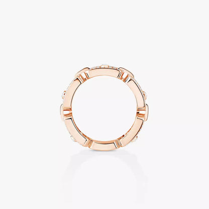 [Lume Jewels]Move Link Pave_-Set Diamond Ring in Gold