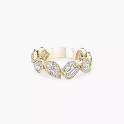 [Lume Jewels]Diamond Wedding Ring My Twin