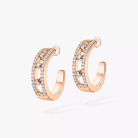 [Lume Jewels]Diamond Pave_ Hoop Earrings Move