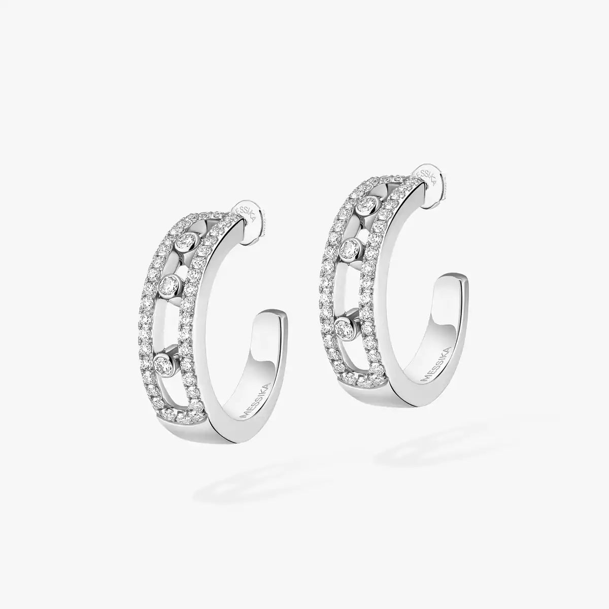 [Lume Jewels]Diamond Pave_ Hoop Earrings Move
